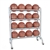 champro 16 ball basketball ball rack with casters