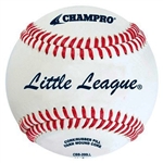 champro cbb-200ll little league approved leather baseball - dozen