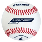 champro saf-t-soft level 1 synthetic leather baseball - dozen
