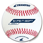 champro saf-t-soft level 5 synthetic leather cover baseball - dozen