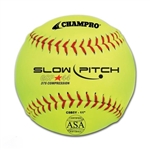 champro asa 11" slow pitch softball - durahide - .44cor - dozen