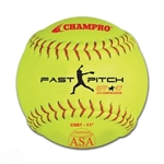 champro asa 11" slow pitch softball - durahide - .44cor - dozen