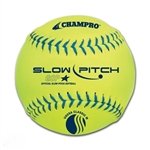 champro usssa 12" durahide slow pitch softballs .40cor - dozen