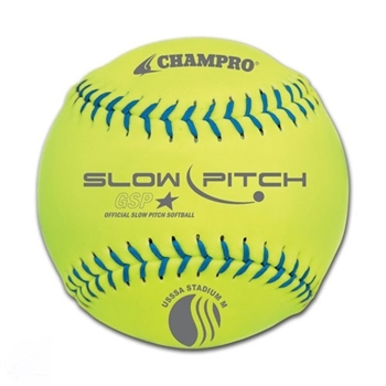 champro usssa 12" classic durahide slow pitch softballs - .47cor - dozen