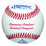 diamond d1-mvp aabc american amateur baseball congress baseballs - dozen
