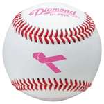 diamond d1-pink pink breast cancer awarness baseballs - dozen