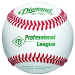 diamond d1-pro professional league leather baseballs - dozen