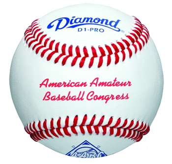 diamond dol-1 american amatuer baseball congress baseballs - dozen