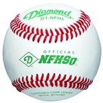 diamond d1-pro nfhs collegiate game baseballs - dozen