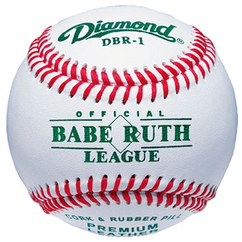 diamond dbr 1 leather babe ruth baseballs - dozen