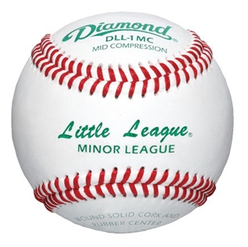 diamond dll-1 mc minor league mid compression baseball - 10 dozen