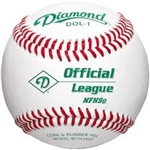 diamond dol-1 nfhs official league baseballs - dozen