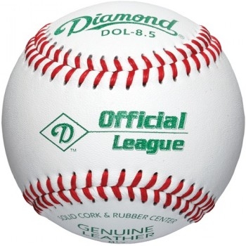 diamond 8.5" leather training baseballs - dozen