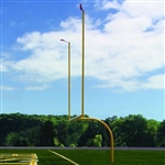 Jaypro Max-1 Aluminum Football Goal Post - 8' Offset / 20' Uprights