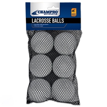 champro 6 pack lacrosse balls - white