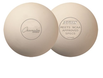 Champion Sports White NCAA Lacrosse Balls - Dozen