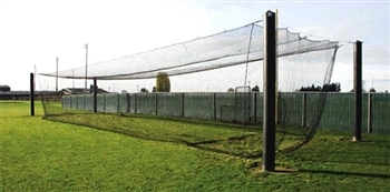 mastodon complete set batting cage 14'h x 14'w x 70'd #62 netting