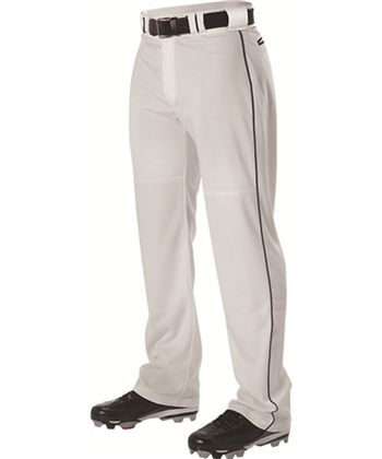 alleson adult warp knit baseball pants w piping pwrpbp