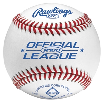 rawlings r100 official league baseballs - dozen