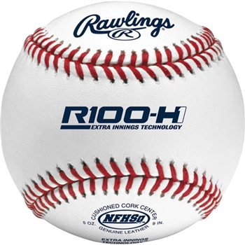 Rawlings R100 H1 Game Baseball - Raised Seam