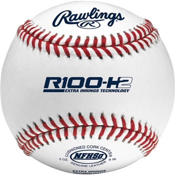 Rawlings R100 H2 Game Baseball - Raised Seam - Dozen