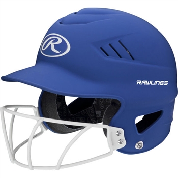 Rawlings Coolflo High School Softball Batting Helmet - Matte / Metallic