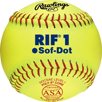 Rawlings ASA RIF Official 11" Softballs - SR11RYSA