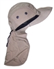 Tropic Hats Men's Wide Brim Safari/Outback Hat With Neck Flap