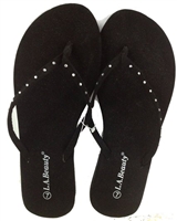 Women's Rhinestone Sandals - Flats - Flip Flops - Shoes