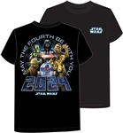 Adult Tee 2024 Star Wars Be With You, Black
