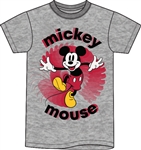 Adult Mickey Prism Tee, Gray