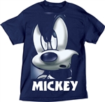 Adult Unisex Tee Shirt Mickey Mean Grill, Navy