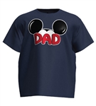 Adult Family Dad Fan Tee, Navy