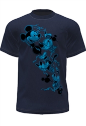 Adult Fab 4 Mickey Donald Goofy Pluto Tee, Navy