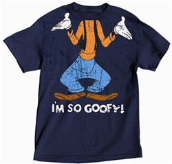 Mens T Shirt I'm so Goofy Headless, Navy