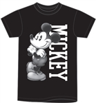 Adult Mickey Leaning Pose Tee, Black
