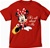 Womens T Shirt All About Me Minnie, Red