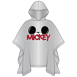 Adult Mickey Family Rain Poncho