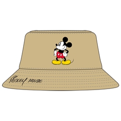 Adult Bucket Hat Mickey Standing, Khaki