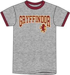 Adult Harry Potter Gryffindor Athletic Stripe Tee