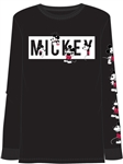 Boys Long Sleeve Top Mickey All Over, Black