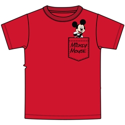 Youth Magic Mickey in Pocket tee, Red