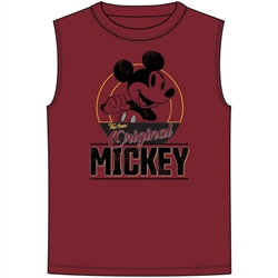 Men's Sleeveless Top Original Me Mickey, Deep Red