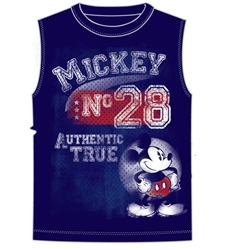 Men's Tank Shooter Mickey Mouse Authentic, Navy