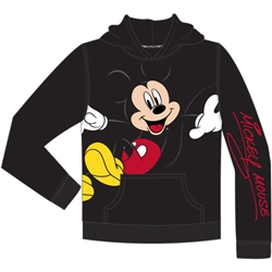 Youth Pullover Hoodie Giant Mouse Mickey, Black