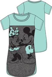 Junior Scoop Neck Tunic Mickey Minnie 2 Nice