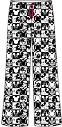 Adult Pant Mickey Checkers, White