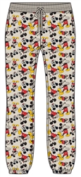 Junior All Over Mickey Jogger, Ivory Red