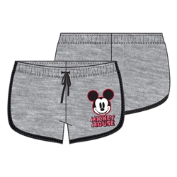 Junior Short Hello Mickey Mouse, Gray Black