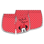 Junior Minnie Peeking Short, Red Polka Dot